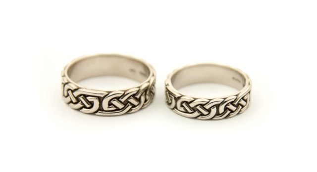  White  Gold  Celtic  Wedding  Rings  What s New at Rainnea Ltd 